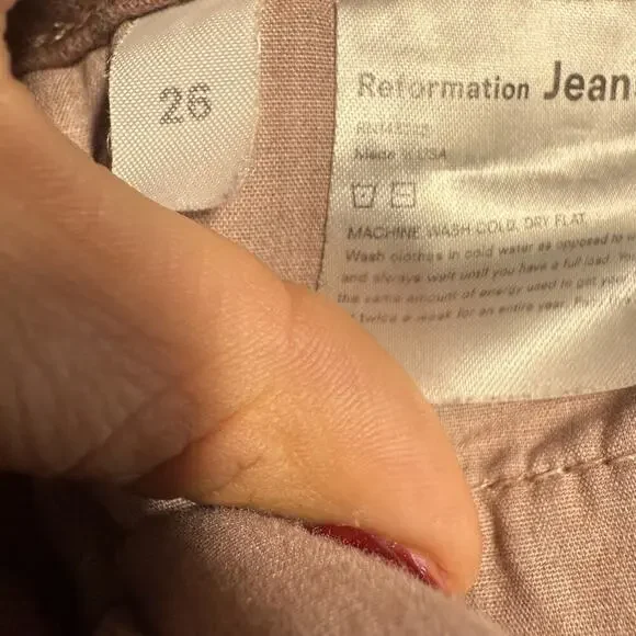 Reformation Jeans Womens 26 Lexi High Rise Wide Leg Button Fly Casual Chic - Picture 13 of 16